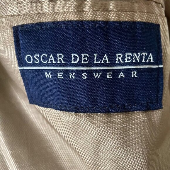 Oscar De La Renta Menswear 2 Button Wool Blazer  Jacket Men's 43R - Picture 9 of 12